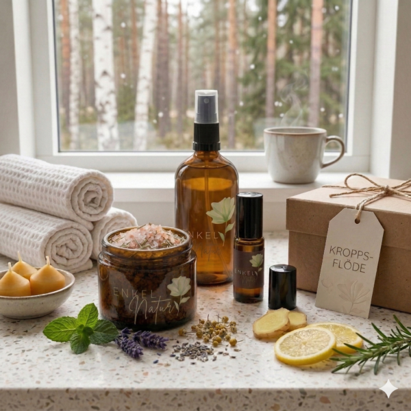 Paket Kroppsflöde - Kroppsoljor, roll-on, Luktsalt